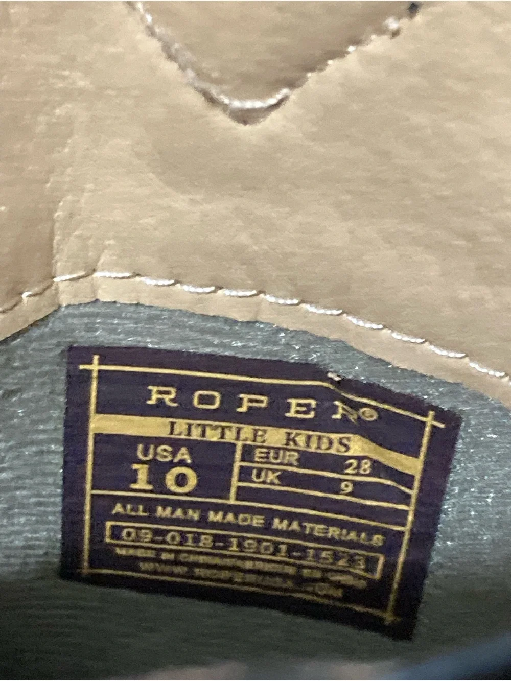 Roper Black Shaft Cowgirl Boots with Purple and Teal Geometric Toe